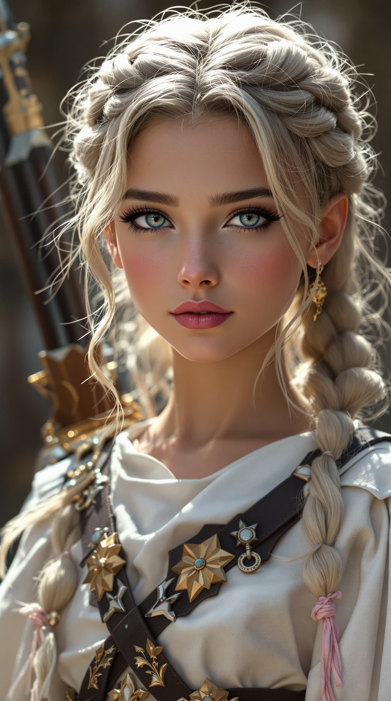 AI generated: A professional photograph capturing one of the most beautiful second-grade Swedish girls in the worl...