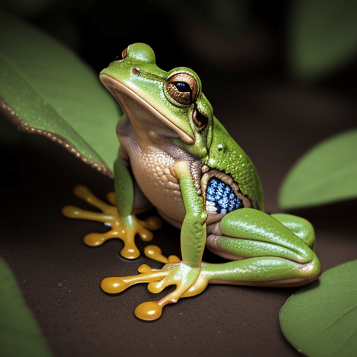 AI generated: A frog 