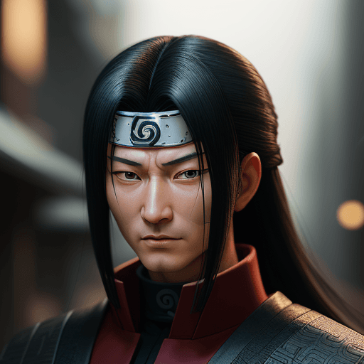 AI generated: Senju Hashirama from Naruto, professional portrait, hyper-realistic and ultra-detailed photography, ...