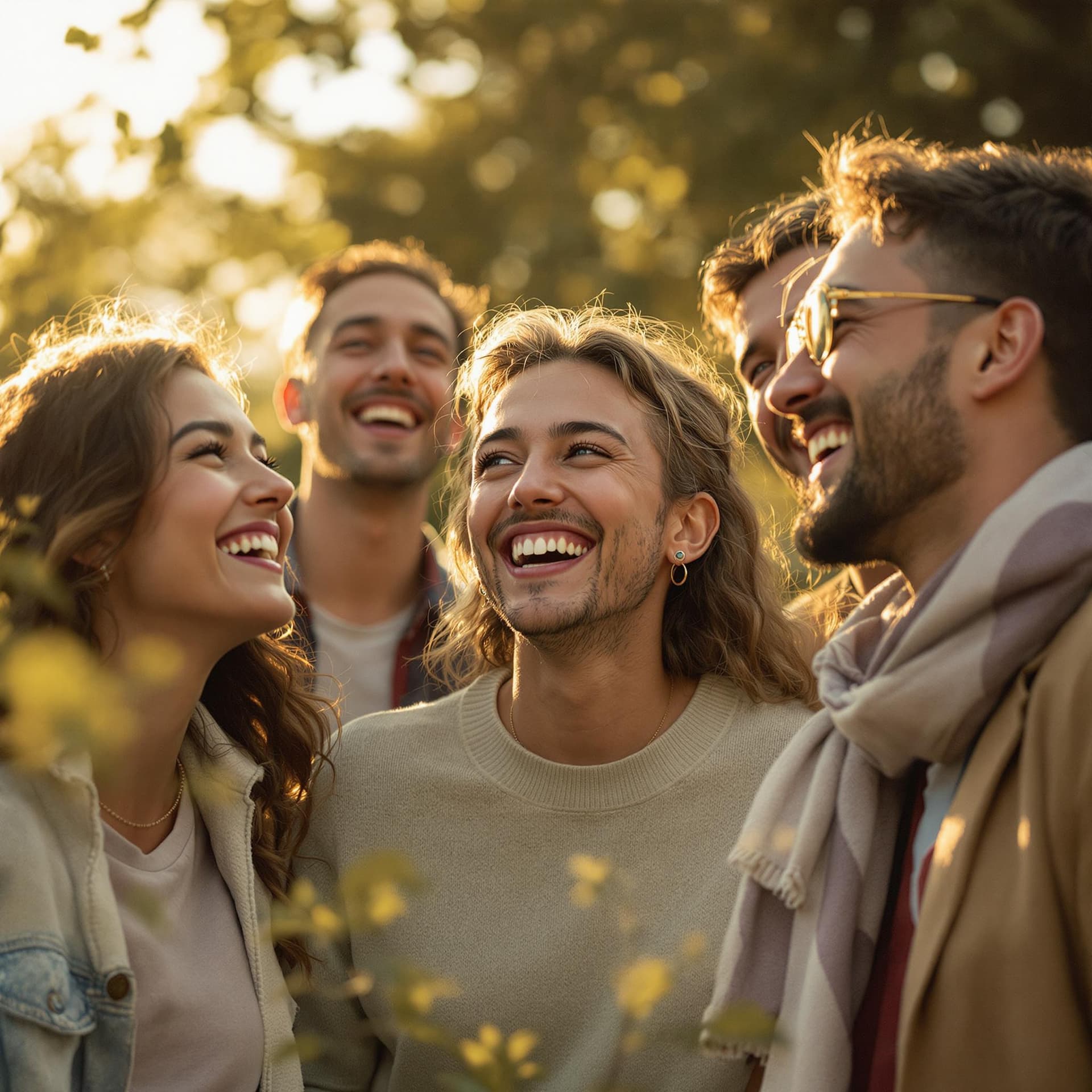AI generated: "Create a cinematic image depicting a group of friends from diverse backgrounds, including individua...