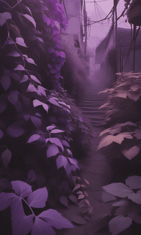 Purple & Brown - Image 1
