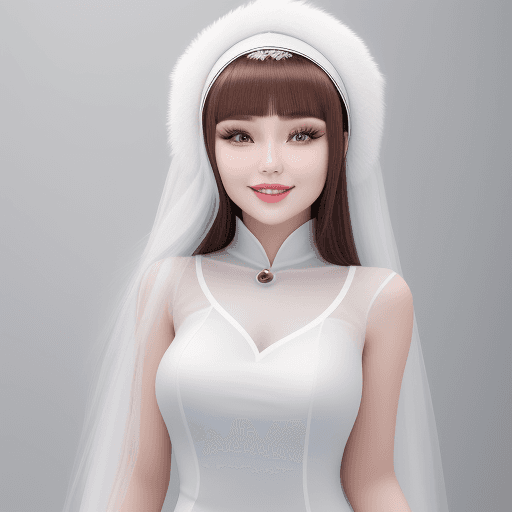 AI generated: a photo of beautiful girl from Kazakhstan who is wearing veneers 