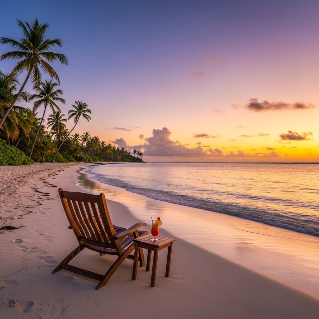 AI generated: CARIBBEAN BEACH, 5D, CINEMA MODE, HIGH RESOLUTION