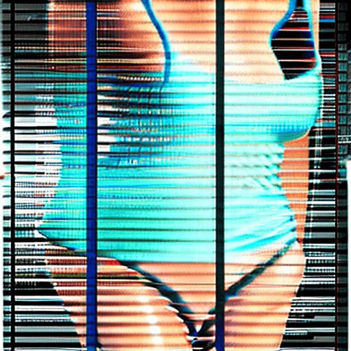 AI generated: beautiful full body shot of a stunning girl wearing only a top piece swimsuit (beach), perfect femal...