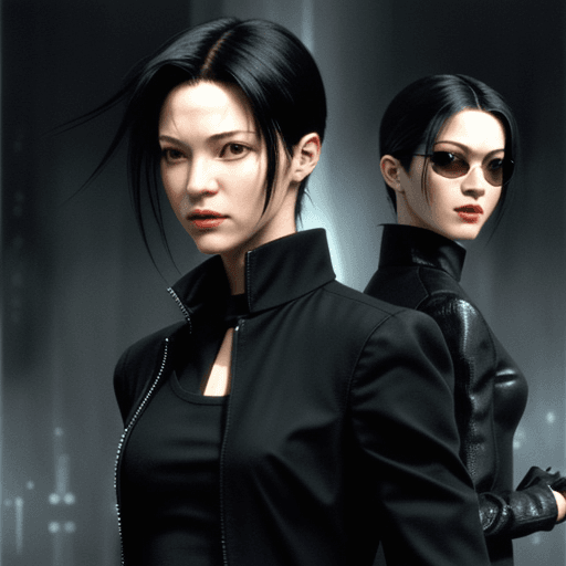 AI generated: Neo from the Matrix, pencil art style