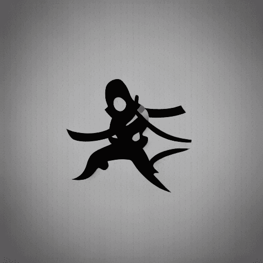 AI generated: Generate a metallic gray, ninja-inspired logo with the word "ian" in the style of the Kawasaki logo....