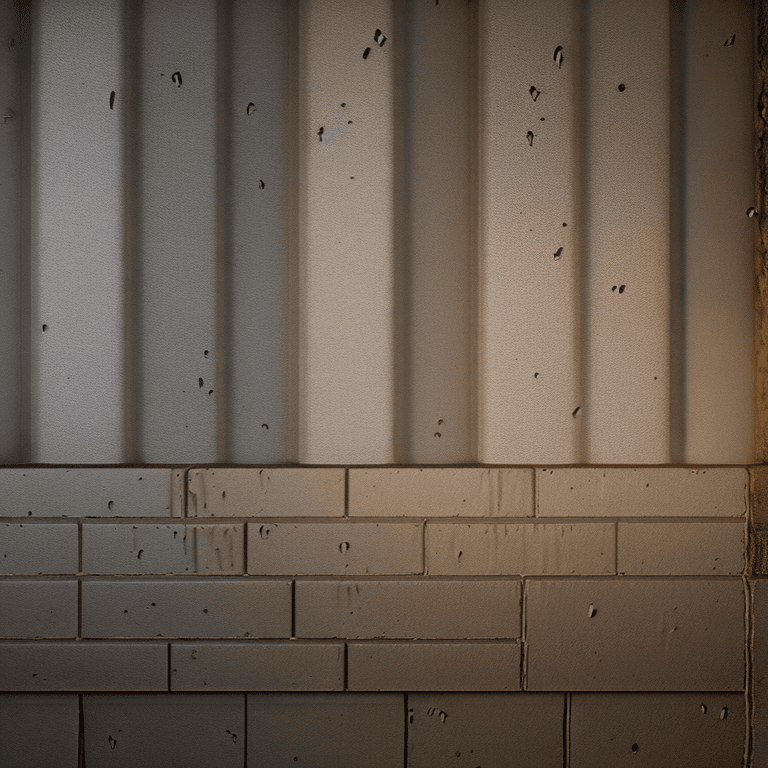 AI generated: Photo of a ultra realistic wall, arc, dramatic light, cinematic lighting, battered, low angle, trend...
