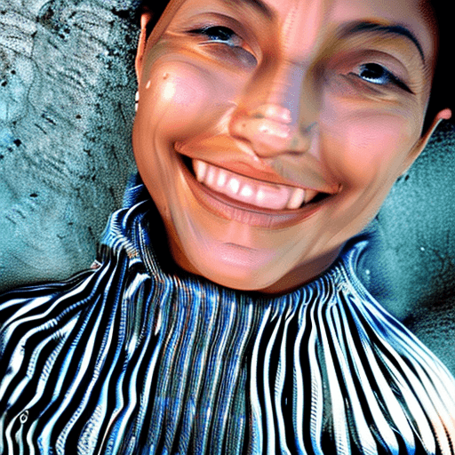 AI generated: hot wet skin, many details, photo filters, amazing look, cool looking, looking up and smiling, sun r...