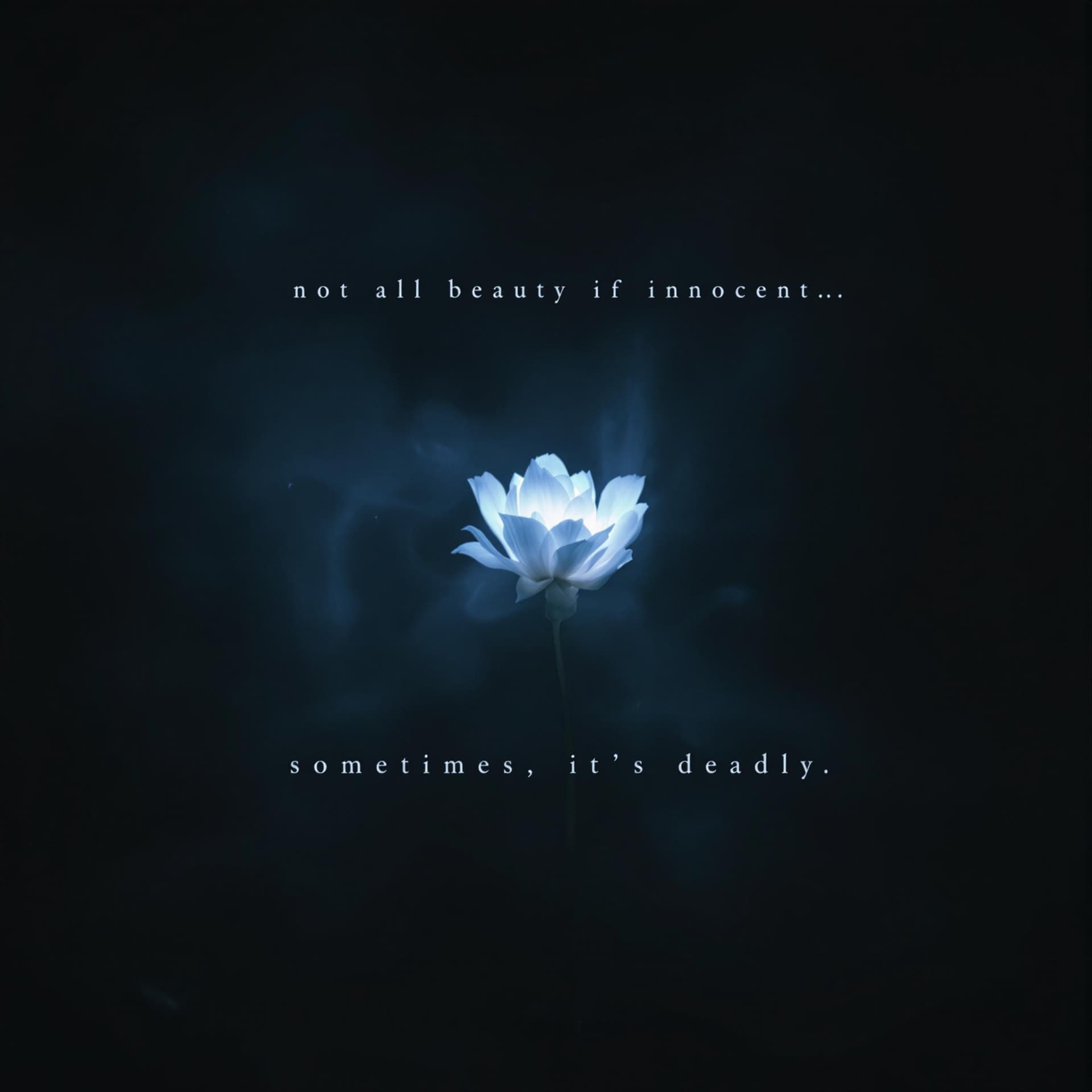 AI generated: A dark, moody shot of the flowers from Tamayubo’s garden. The camera slowly zooms in on a single flo...