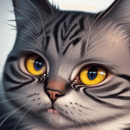 AI generated: crying cat, tears rolling down cheeks, beautiful and detailed artwork, very detailed face, very deta...