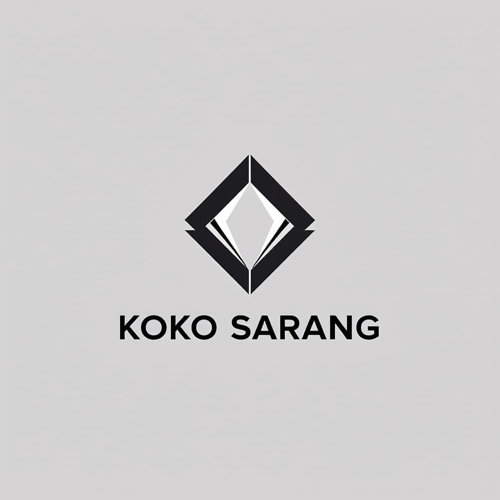 AI generated: A sleek and modern logo design for a cosmetics company, featuring a stylized geometric icon with sha...