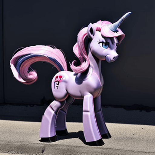 AI generated: my little pony arson