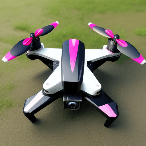 AI generated: Create Unique FPV Quad Captor Drone with aerodynamic balance and looking beautiful