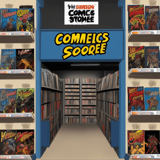 AI generated: Logo for comics store 