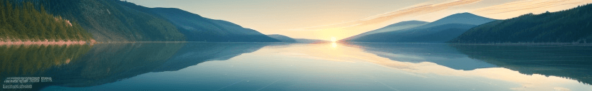 AI generated: A serene, picturesque landscape reveals a (baikal lake:1.3), The crystal-clear waters reflect the ma...