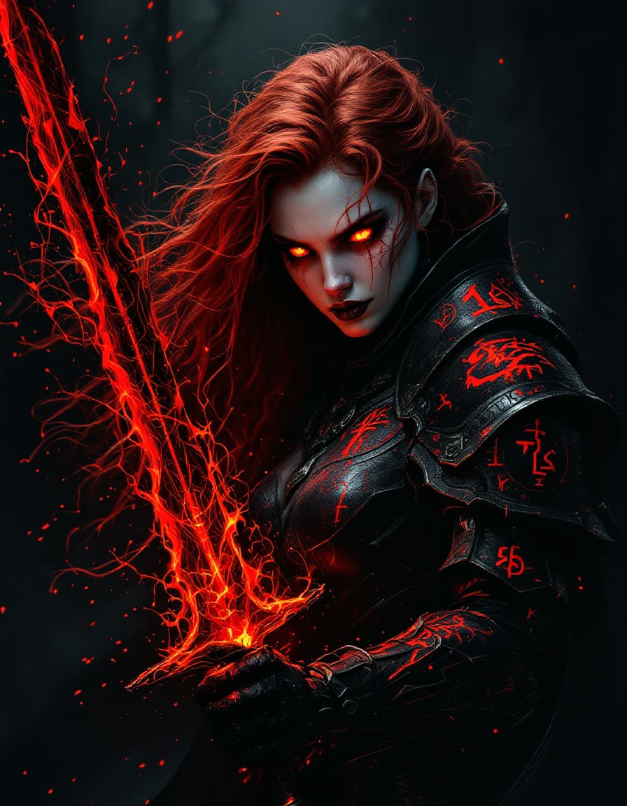 AI generated: Surreal, otherworldly illustration((full-length)) on a dark background on the side, in the style of ...