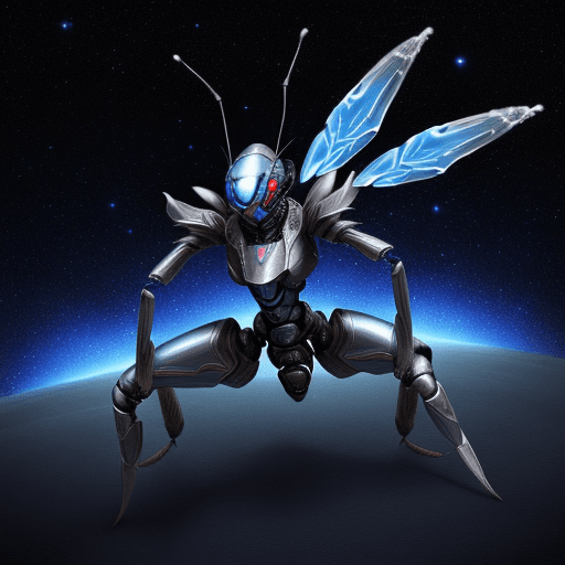 AI generated: 100 unit army, blue ant army group with silver armor invasion the planet, gun fire each other with r...