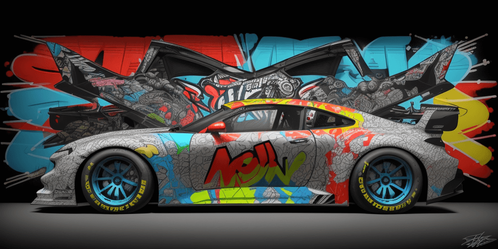 AI generated: Imagine you were Tristan Eaton the famous graffiti and you were asked to create a piece of wall art ...