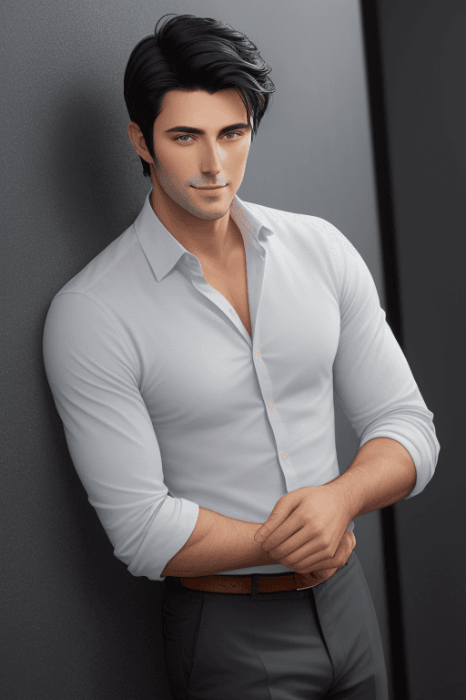 AI generated: handsome dark-haired guy
