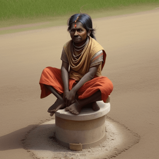 AI generated: a pic of a indian sitting on a toillet flying up