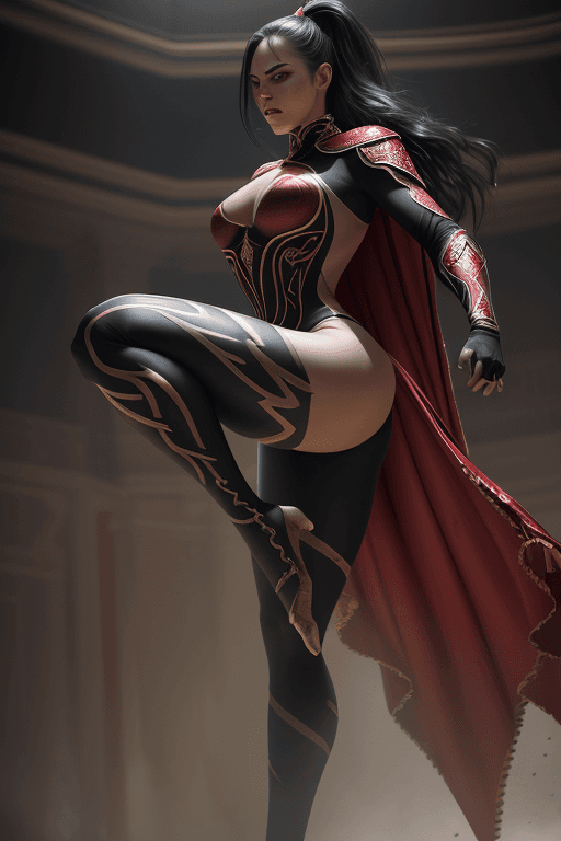 AI generated: cinematic scene, side angle, accent lighting, from below, hyperdetailed, hyper realistic, epic actio...