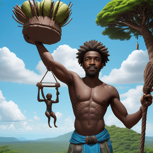 AI generated: An artisan of African origin, sculpting his own existence, tirelessly wielding a hammer and chisel. ...