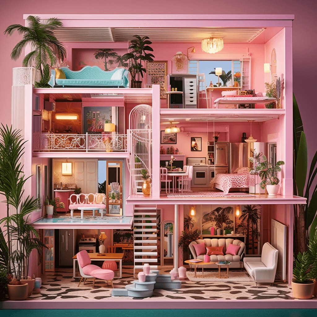 AI generated: Barbie Dream House