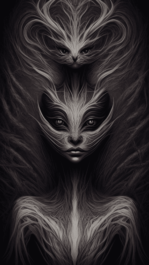 AI generated: surreal portrait surreal ist art style
creature art in an expressionistic style surreal ist performa...