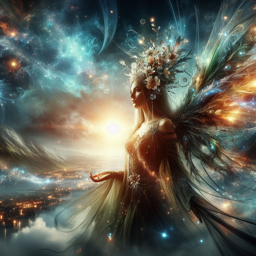 AI generated: wenn magic comes in your life,fantasy,modern world,photorealism, very wonderful, shiny,dynamic light...