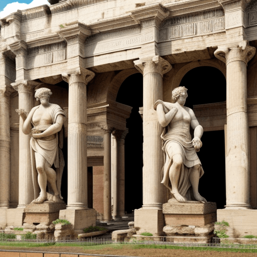 AI generated: “SOCIAL ENJOYMENT”, ancient rome 