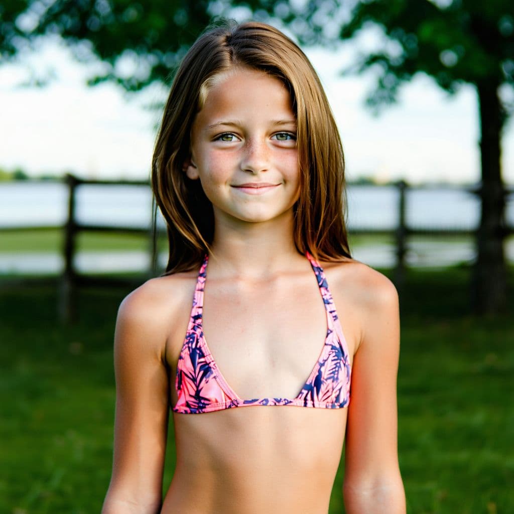 AI generated: Skinny teen bikini
