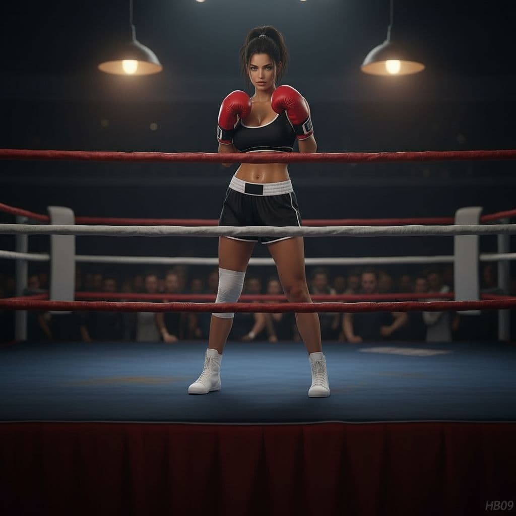 AI generated: Duel in the ring
Insert the tiny “HB09” watermark at the bottom of the photo.