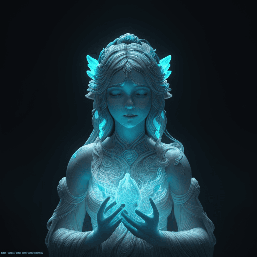 AI generated: Goddess bioluminiscent  intricate artwork . octane render, trending cinematic, hyper realism, high d...