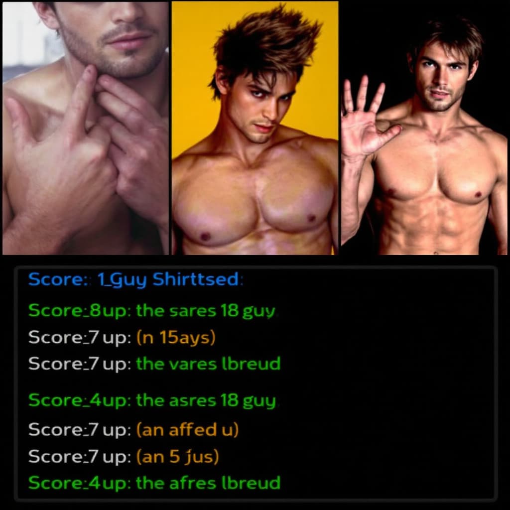 AI generated: score_9, score_8_up, score_7_up, score_6_up, score_5_up, score_4_up, realistic, 1guy shirtless,
 18 ...