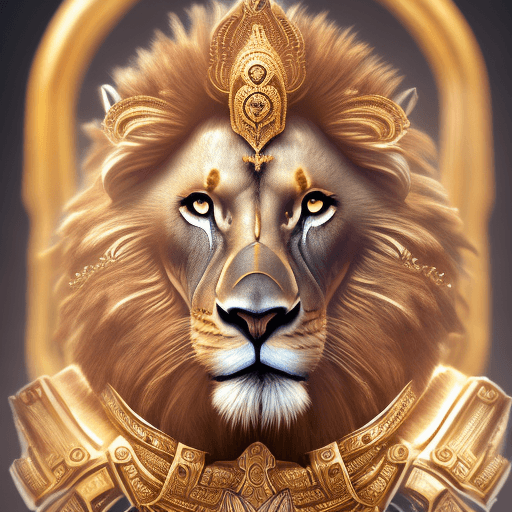 AI generated: Narasiṃha the head of a lion wear armor have claws character design Full Body high quality, ultra de...