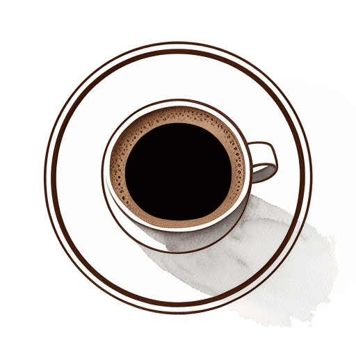 AI generated: Coffee logo watercolor,  vector