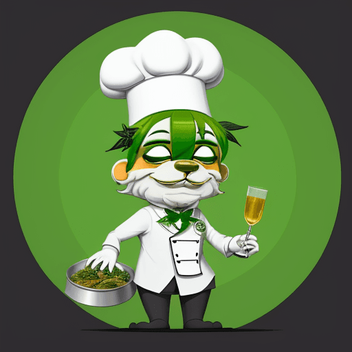 AI generated: Design an adorable, anthropomorphic cannabis_item mascot to represent a cannabis club, featuring the...