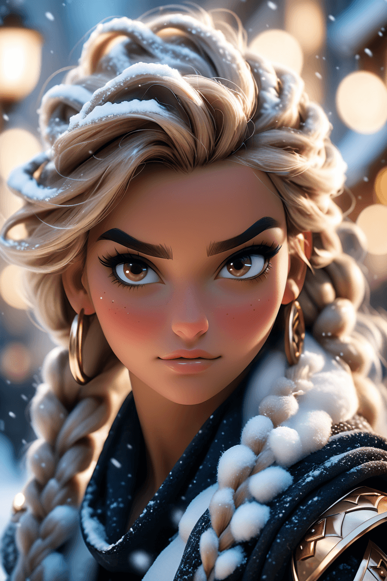 AI generated: cinematic film still stylized by Joyce Kozloff, anime key visual, Messy (Woman of [Pride|Miracles]:1...