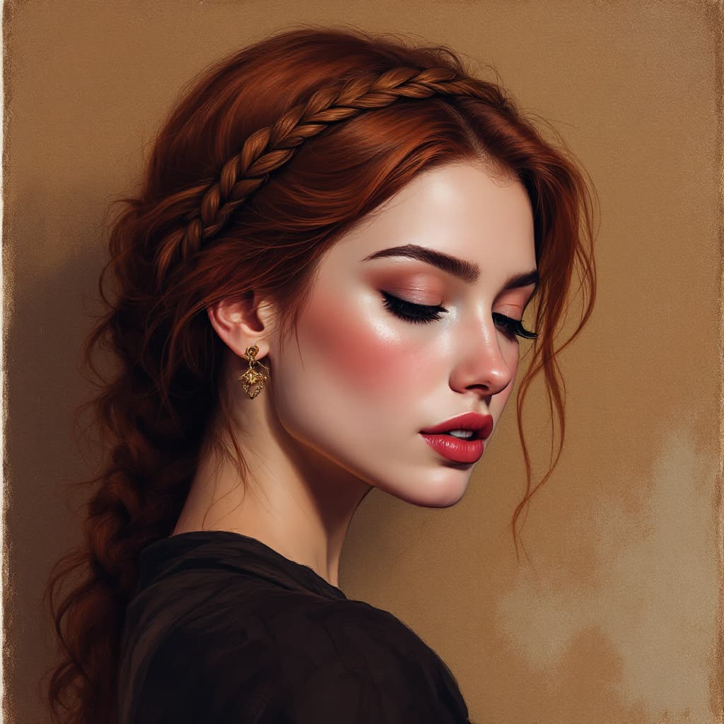 AI generated: Portrait of a woman, (ethnicity:1.1), (age:20), (detailed clothing:1.2), (accessories:1.1), (facial ...