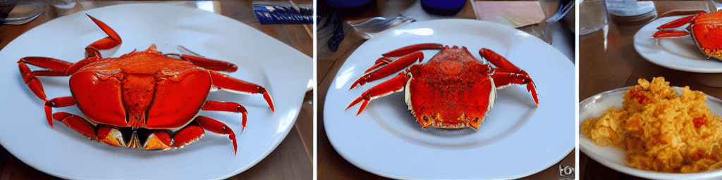 AI generated: yummy crab food
 photos
