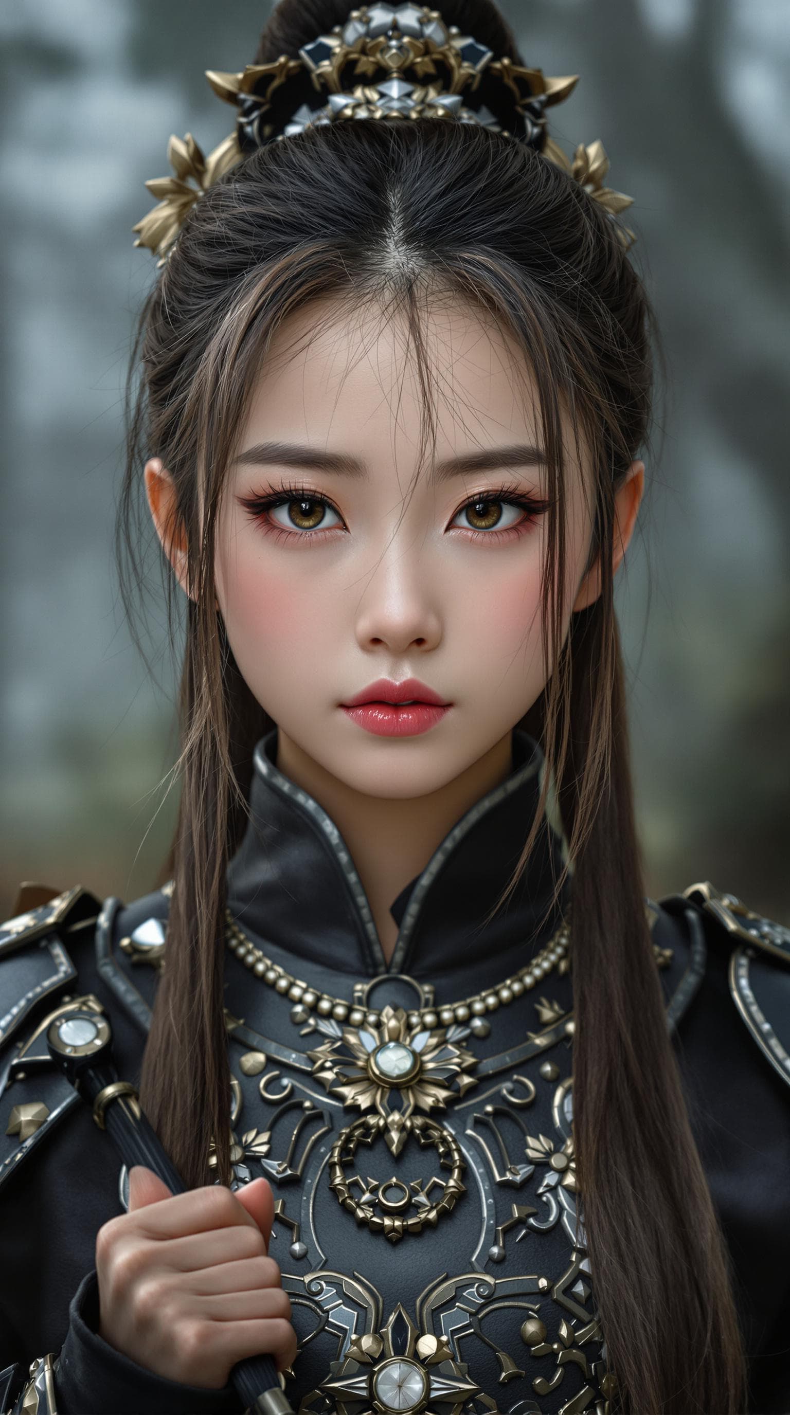 AI generated: a professional photo of a exceptionally beautiful girl in the world (age 7), (seven year old) Chines...