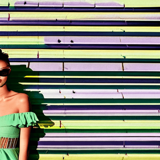 AI generated: The photograph depicts a woman wearing a beautiful green dress. It appears to be an album cover and ...