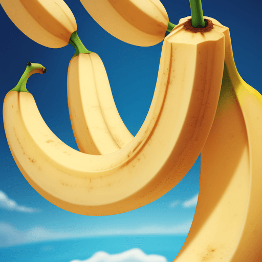 AI generated: Cartoon Banana, perfect composition, 8k,masterpiece,4k
