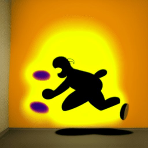 AI generated: Black Homer Simpson running away
