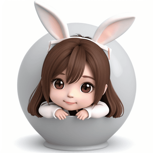 AI generated: cute, chibi, bunny, 3d --ar 4:7 --v 5.2
