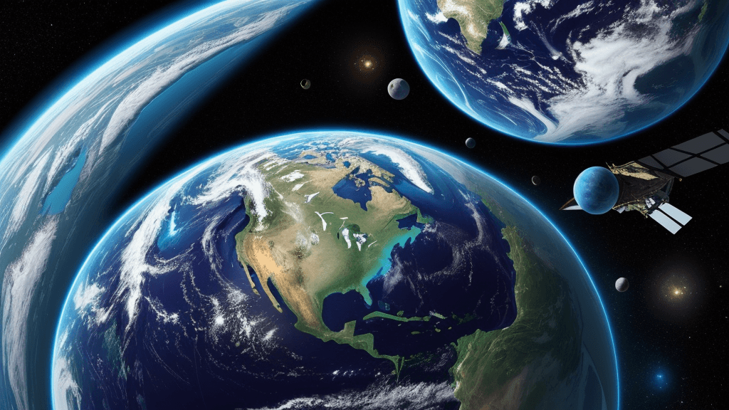AI generated: Planet earth in space