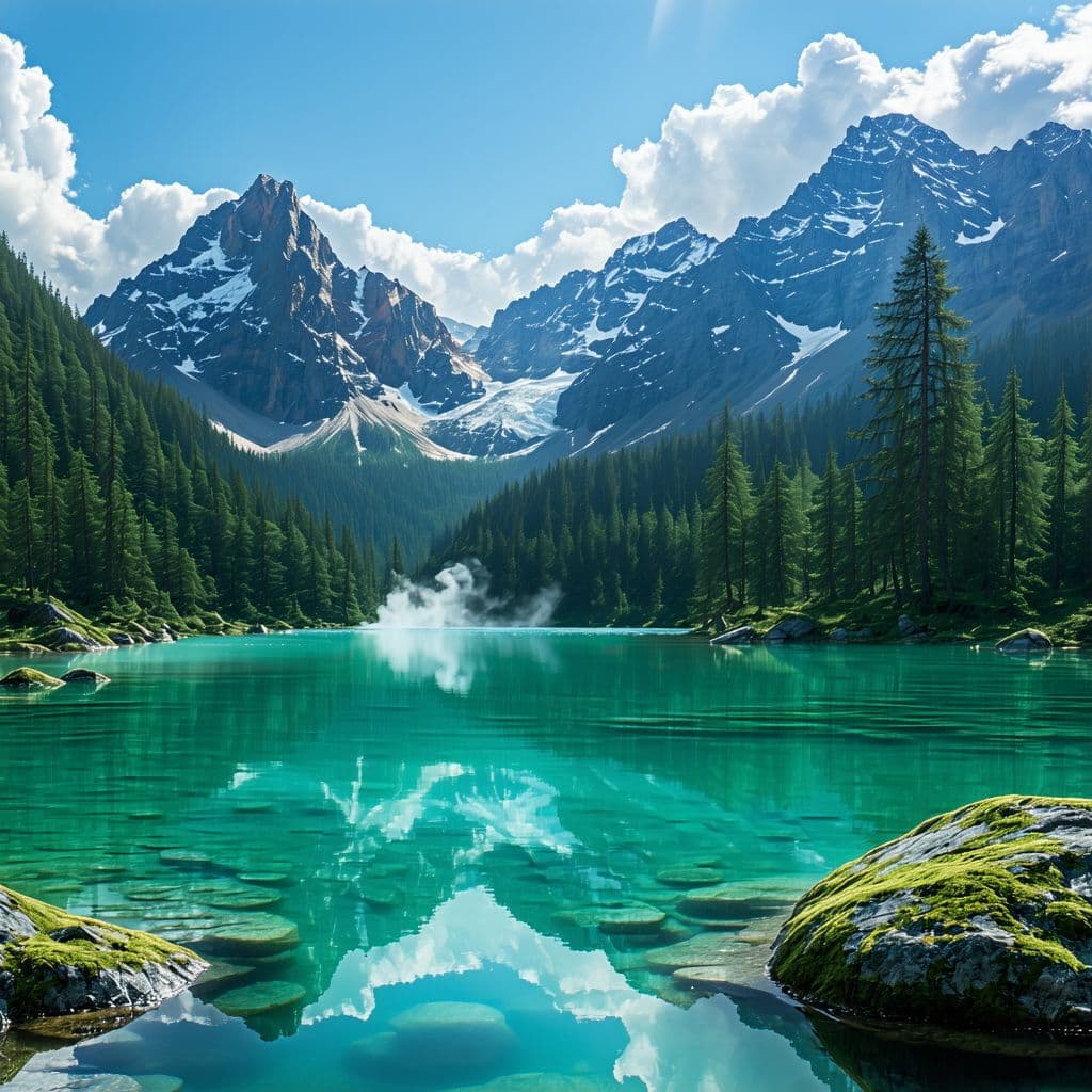 AI generated: "A realistic cinematic scene from the Middle Ages, set in an epic landscape with majestic mountains ...
