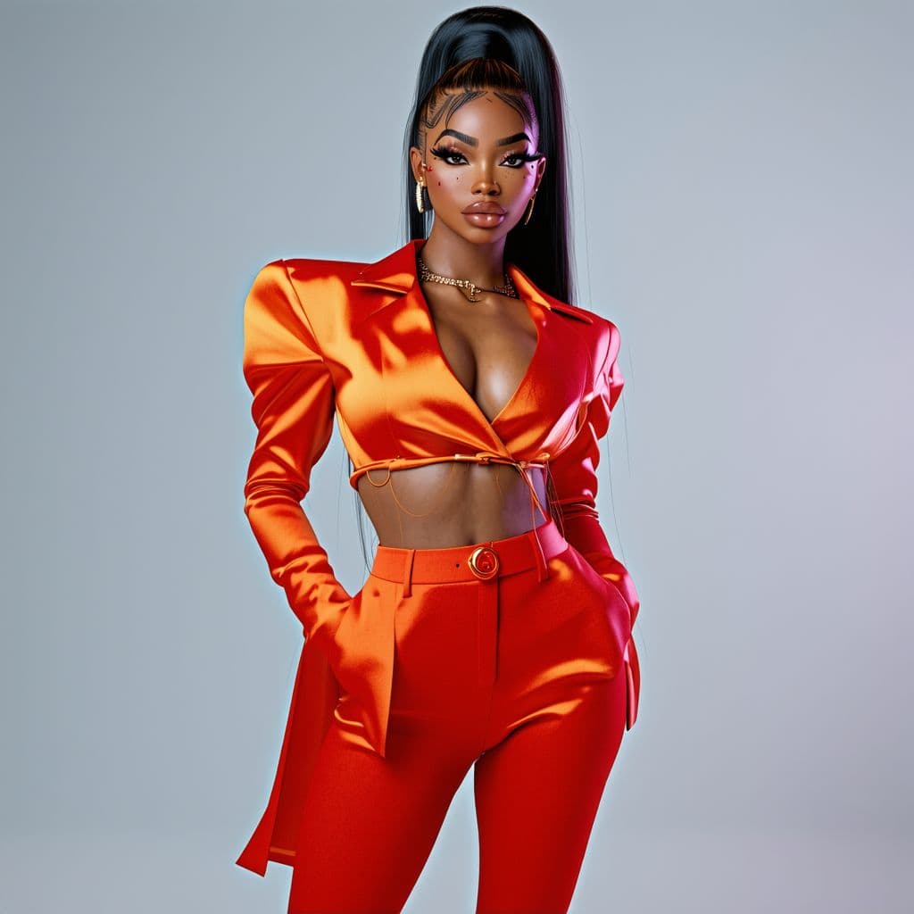 AI generated: A Stunning photo of Miss sensational with sensational outfit and gorgeous body