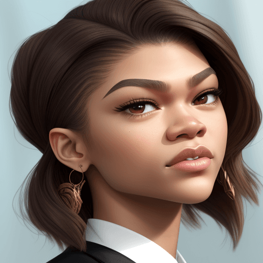 AI generated: zendaya face,