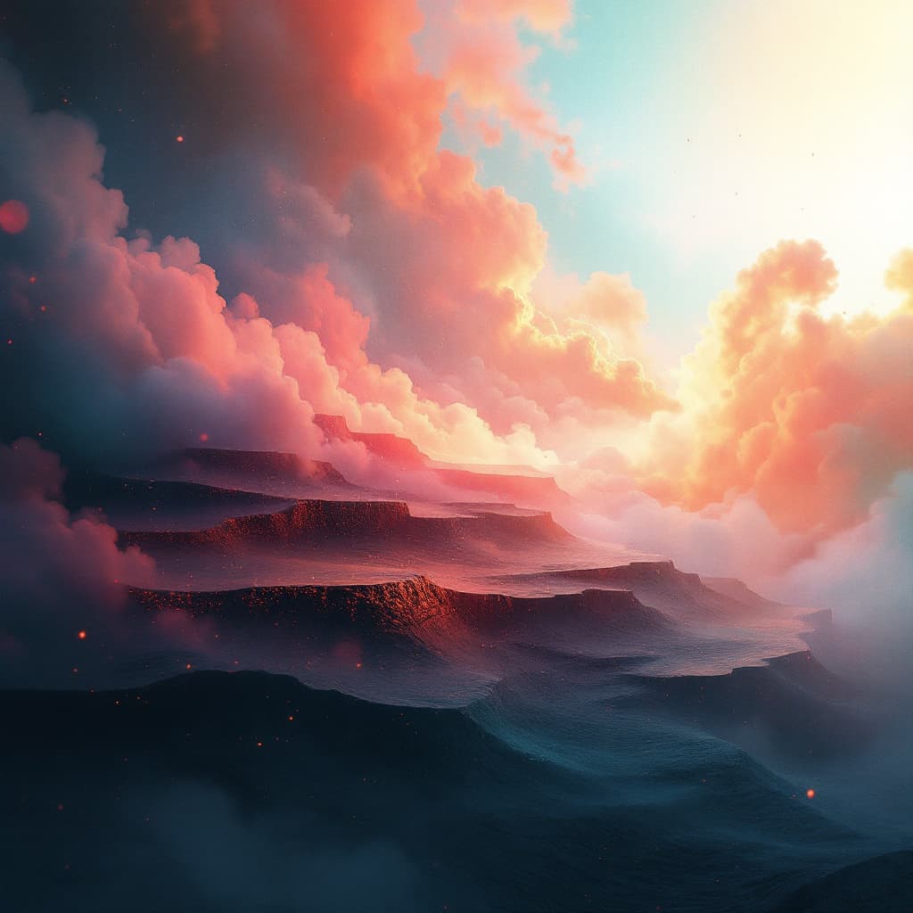 AI generated: Create an abstract, photorealistic image full of metaphors that inspires the viewer to discover new ...